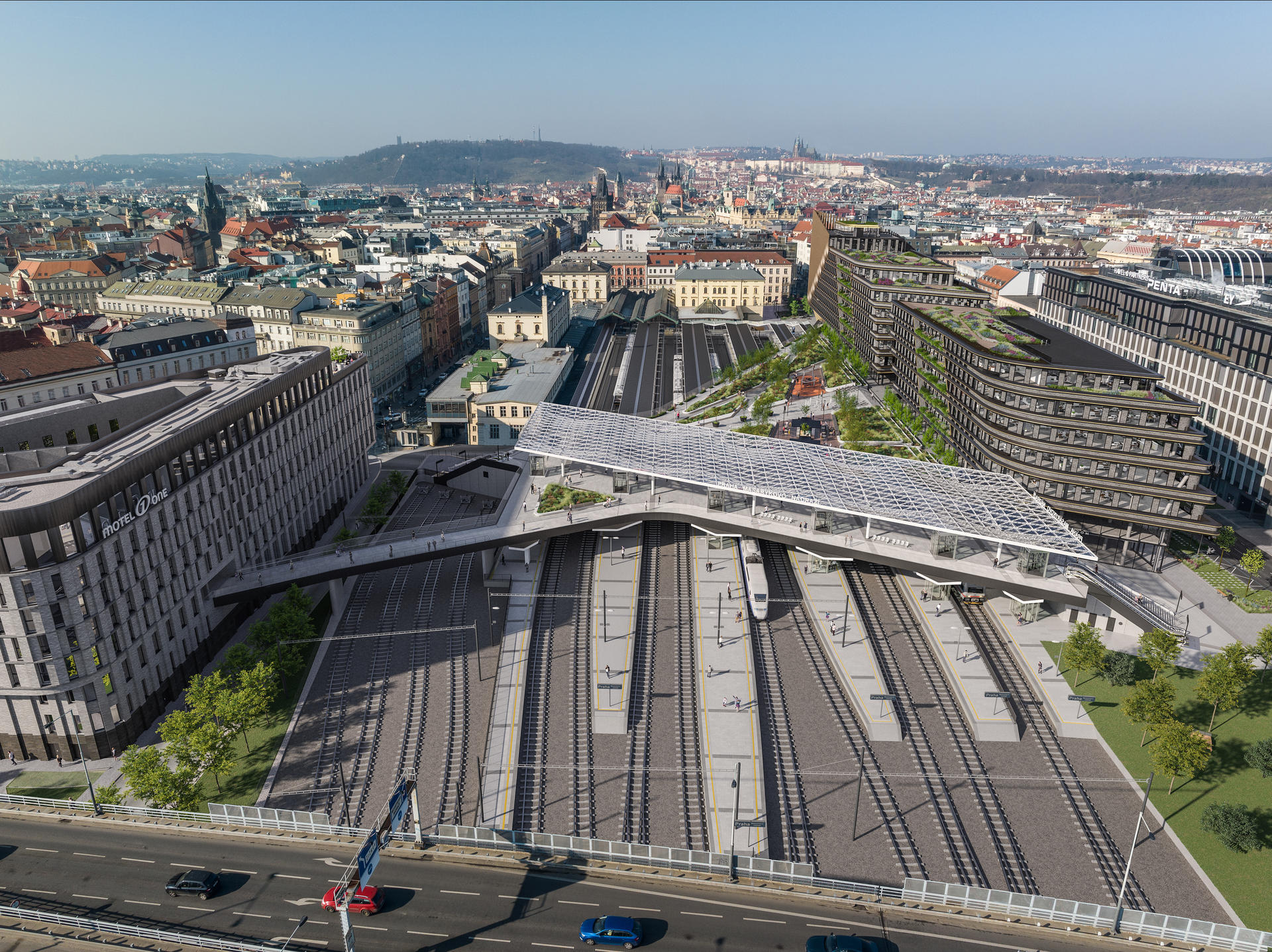 Zastřešení žst. Praha Masarykovo nádraží