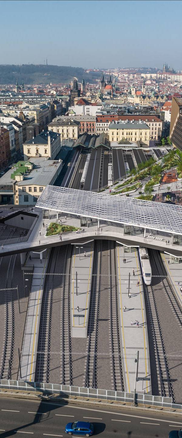 Zastřešení žst. Praha Masarykovo nádraží