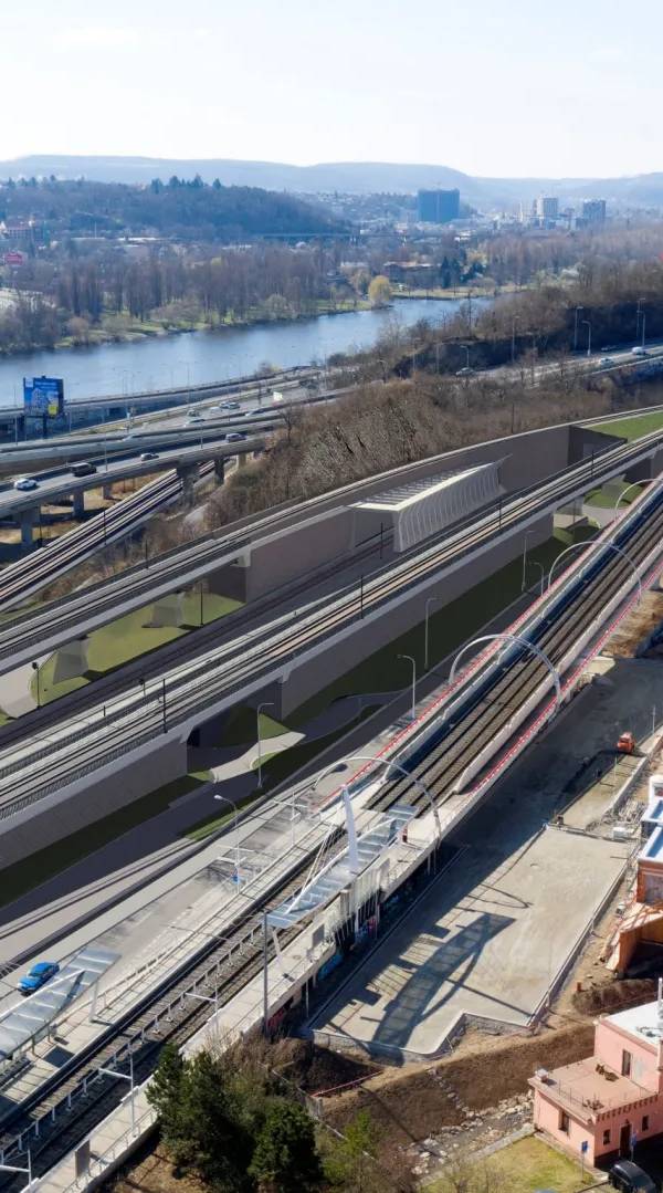 Novostavba trati Praha-Smíchov - Beroun